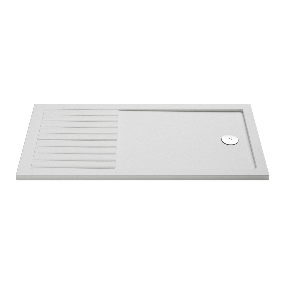 Hudson Reed Slip Resistant Rectangular Walk-In Shower Tray - White