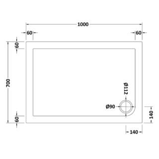 Hudson Reed Rectangular Shower Tray - White - Image 5