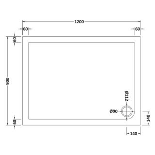 Hudson Reed Rectangular Shower Tray - White - Image 16
