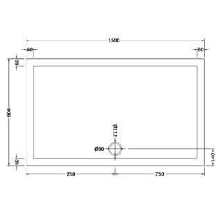 Hudson Reed Rectangular Shower Tray - White - Image 26