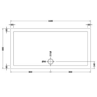 Hudson Reed Rectangular Shower Tray - White - Image 29