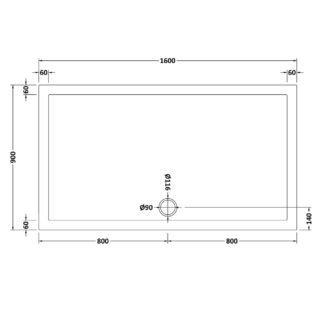Hudson Reed Rectangular Shower Tray - White - Image 30