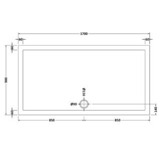 Hudson Reed Rectangular Shower Tray - White - Image 34