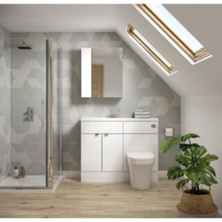 Hudson Reed Fusion Compact 1 Door Fitted Floor Standing Vanity Unit - 500mm Wide - Image 2