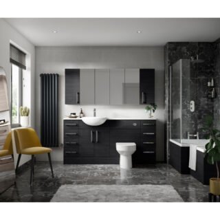 Hudson Reed Fusion 4 Drawer Full Depth Floorstanding Vanity Unit - 300mm Wide - Image 3