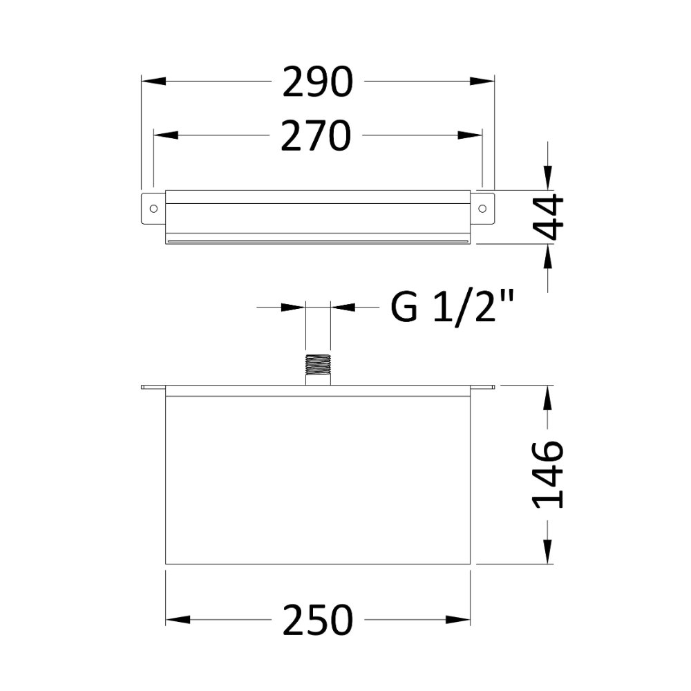 Hudson Reed Waterfall Bath Filler Spout - Chrome - Image 3