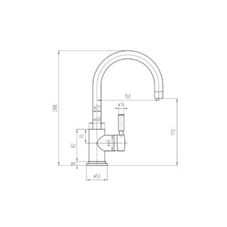 Hudson Reed Tec Single Lever Mono Basin Mixer Tap - Image 4