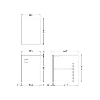 Hudson Reed Sarenna Back To Wall WC Unit - 550mm Wide - Image 4