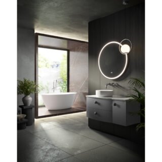 Hudson Reed Sarenna 2 Drawer And 1 Door Wall Hung Vanity Unit With Worktop - 1000mm Wide - Image 3