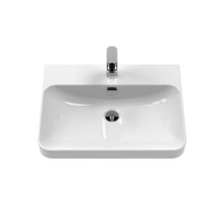 Hudson Reed Solar 2 Drawer Floorstanding Vanity Unit with Thin Edge Basin - 600mm Wide - Image 2