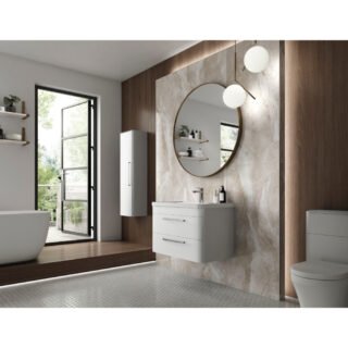 Hudson Reed Solar 2 Drawer Wall Hung Vanity Unit With Ceramic Basin - Image 2