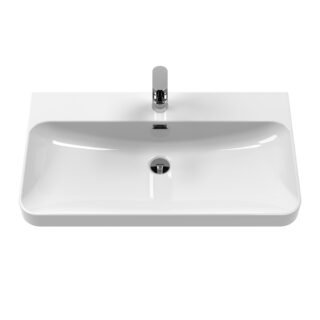 Hudson Reed Solar 2 Drawer Wall Hung Vanity Unit with Thin Edge Basin - 800mm Wide - Image 2