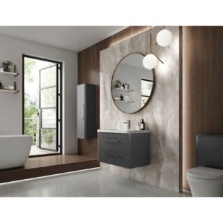 Hudson Reed Solar 2 Drawer Wall Hung Vanity Unit With Ceramic Basin - Image 9