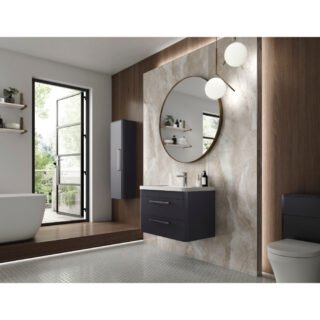 Hudson Reed Solar 2 Drawer Wall Hung Vanity Unit With Polymarble Basin - Image 11