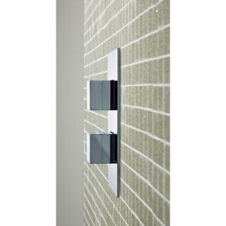 Hudson Reed Lennox 1 Outlet 2 Handle Thermostatic Concealed Shower Valve - Chrome - Image 2