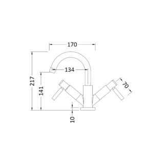 Hudson Reed Tec Lever Cloakroom Mono Basin Mixer Tap - Image 5