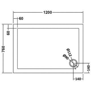 Hudson Reed Rectangular Shower Tray - Grey Slate - Image 14