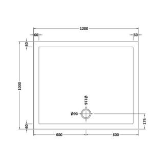 Hudson Reed Rectangular Shower Tray - Grey Slate - Image 18