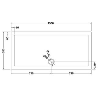 Hudson Reed Rectangular Shower Tray - Grey Slate - Image 24