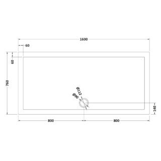 Hudson Reed Rectangular Shower Tray - Grey Slate - Image 29