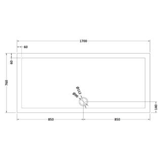 Hudson Reed Rectangular Shower Tray - Grey Slate - Image 33