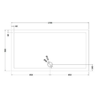 Hudson Reed Rectangular Shower Tray - Grey Slate - Image 35