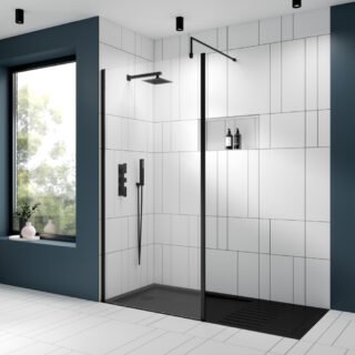 Hudson Reed Slip Resistant Rectangular Walk-In Shower Tray - Grey Slate - Image 2