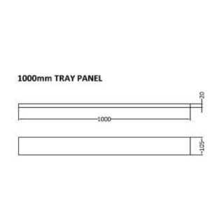 Hudson Reed Shower Tray Leg And Plinth Kit For Rectangular Trays - Grey Slate - Image 2