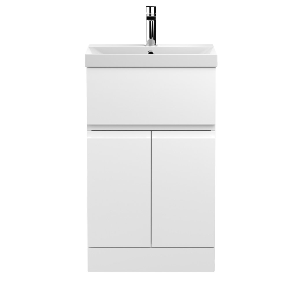 Hudson Reed Urban 2 Door And 1 Drawer Floorstanding Vanity Unit With Thin-Edge Basin - 1 TH