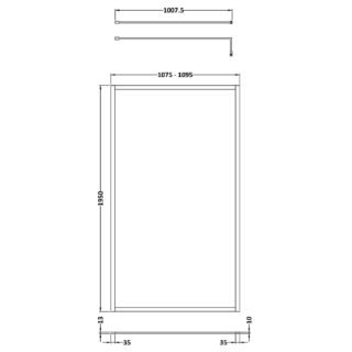 Hudson Reed Full Outer Frame Wetroom Screen - Image 13