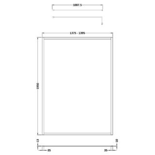 Hudson Reed Full Outer Frame Wetroom Screen - Image 15