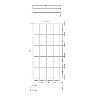 Hudson Reed Framed Wetroom Screen - 8mm Glass - Matt Black - Image 10