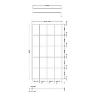 Hudson Reed Framed Wetroom Screen - 8mm Glass - Matt Black - Image 11