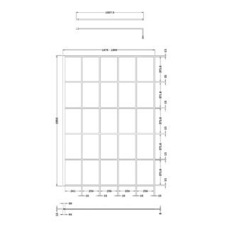 Hudson Reed Framed Wetroom Screen - 8mm Glass - Matt Black - Image 13