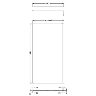 Hudson Reed Outer Framed Wetroom Screen - Image 12