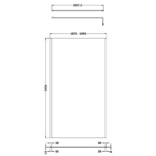 Hudson Reed Outer Framed Wetroom Screen - Image 13
