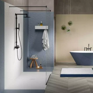 Acquabella Base Slate Shower Tray - Ink - Size Options - Image 14
