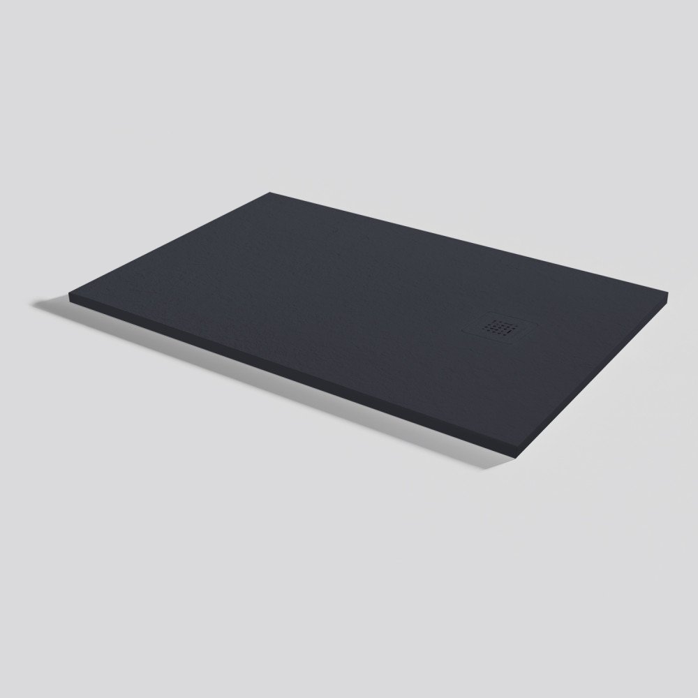 Acquabella Base Slate Rectangular Shower Tray - Negro