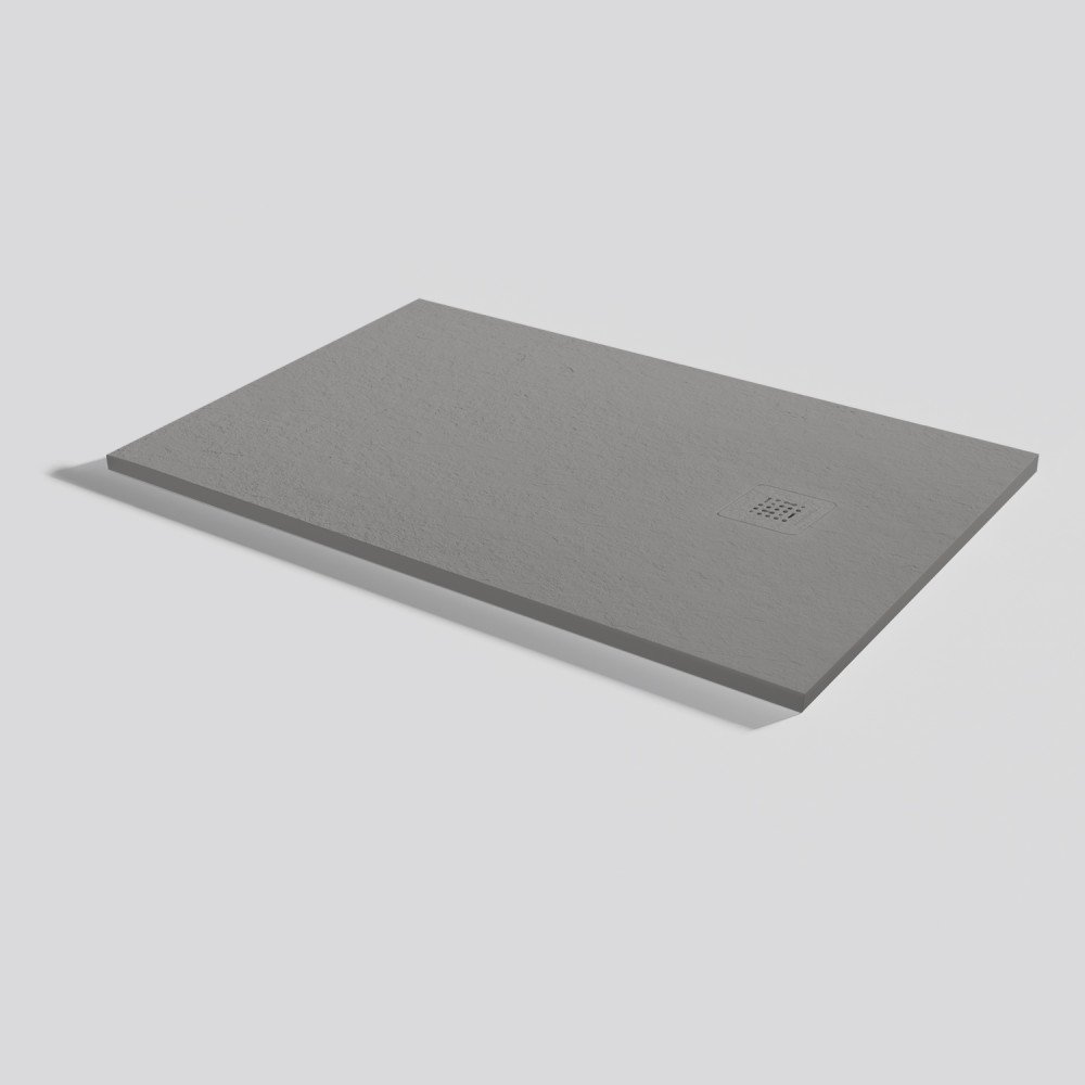 Acquabella Base Slate Rectangular Shower Tray - Cemento