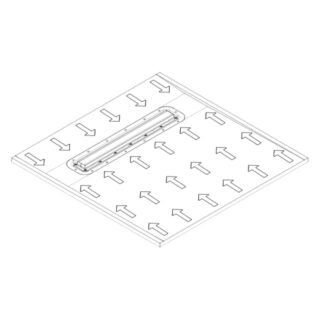 Impey Aqua Dec Linear 2 Square Wetroom Former Tray only - Image 2