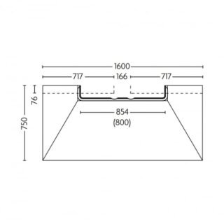 Impey Aqua Dec Linear 3 Rectangular Wetroom Former Tray With Horizontal Outlet Gravity Waste - Image 13
