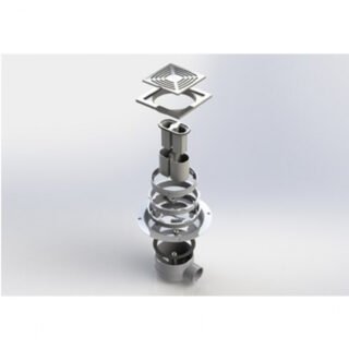 Impey Aqua Dec Square Wetroom Former Tray With Horizontal Outlet Gravity Waste And Waste Grate - Image 9