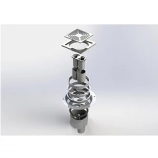 Impey Aqua Dec Rectangular Wetroom Former Tray With Vertical Outlet Gravity Waste And Waste Grate - Image 4