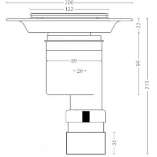 Impey Aqua Dec Rectangular Wetroom Former Tray With Vertical Outlet Gravity Waste And Waste Grate - Image 6
