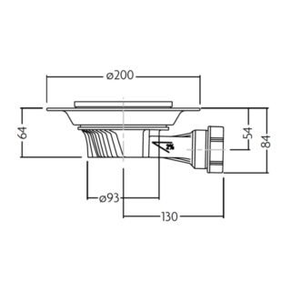 Impey Aqua Dec Vinyl Flooring Wetroom Former Tray With Horizontal Outlet Slimline Gravity Waste And Waste Grate - Image 3