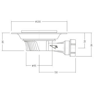 Impey Aqua Dec Vinyl Flooring Wetroom Former Tray With Horizontal Outlet Slimline Gravity Waste And Waste Grate - Image 12
