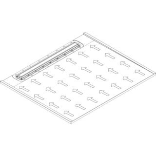Impey Aquadec Linear 1 Rectangular Wetroom Floor Former Tray with Gravity Waste - Vertical Outlet - Image 3