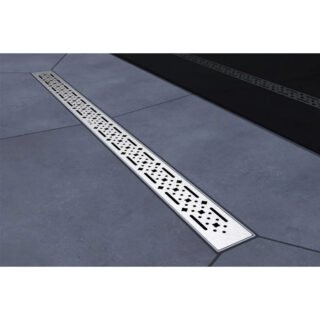 Impey Aqua Dec Linear 2 Square Wetroom Former Tray With Horizontal Outlet Gravity Waste - Image 5