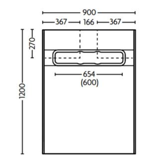 Impey Aqua Dec Linear 2 Rectangular Wetroom Former Tray With Horizontal Outlet Gravity Waste - Image 10