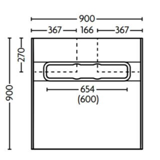 Impey Aqua Dec Linear 2 Square Wetroom Former Tray With Horizontal Outlet Gravity Waste - Image 10